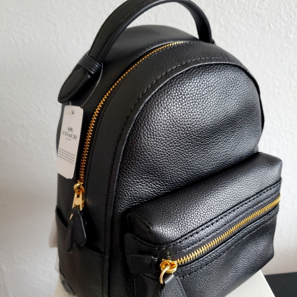 Coach pebble leather backpack 23 in